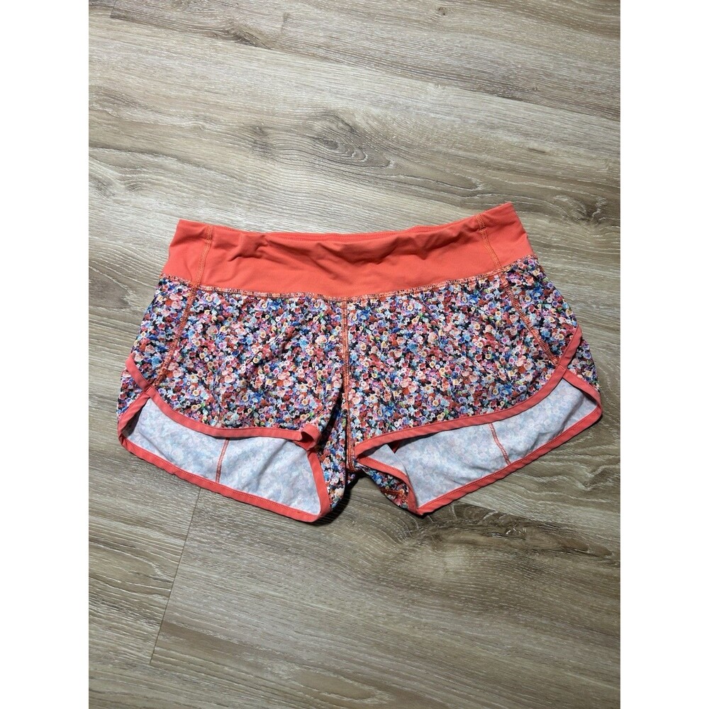 Women’s Lululemon Floral Athletic Running Shorts Multicolor